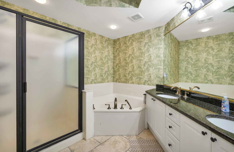 Bathroom at Real Escapes Properties - St. Simons Grand 307.