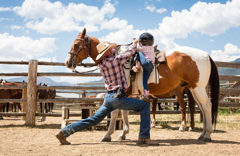 Horseback riding at 4UR Ranch.