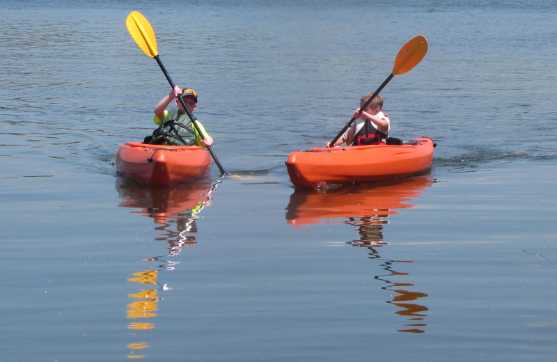 Kayaking at Mill Lake Resort.