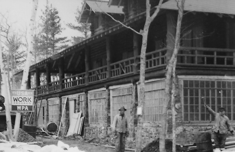 Historic photo of Keweenaw Mountain Lodge.