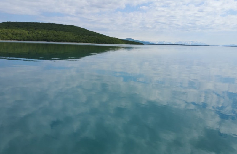 Lake view at Alaska's Gold Creek Lodge.