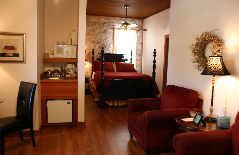 Guest room interior at Main Street Bed & Breakfast.