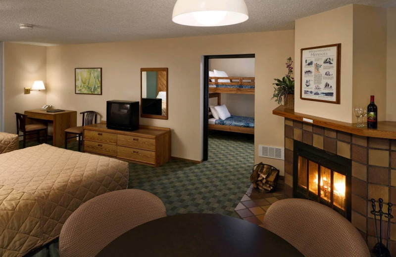 Guest room at Cragun's Resort and Hotel on Gull Lake.