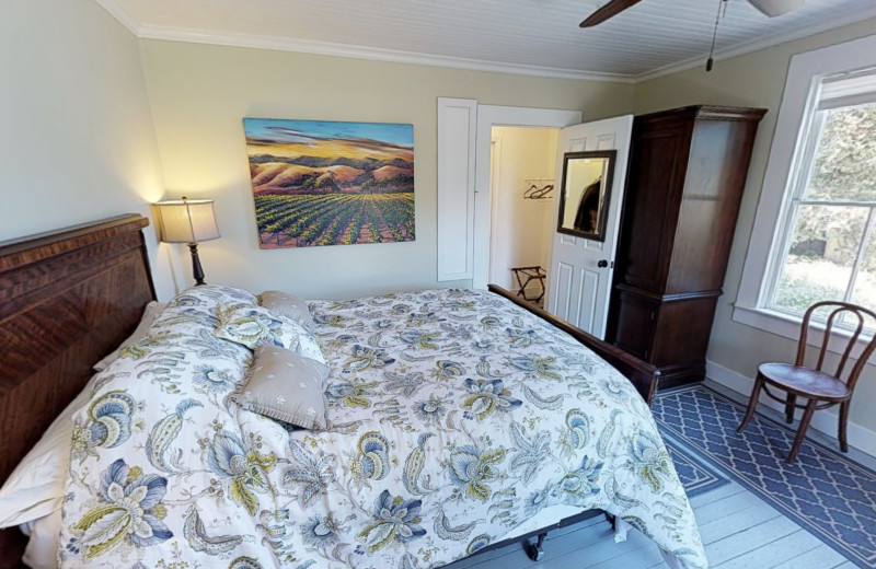 Rental bedroom at Irish Beach Vacation Rentals.