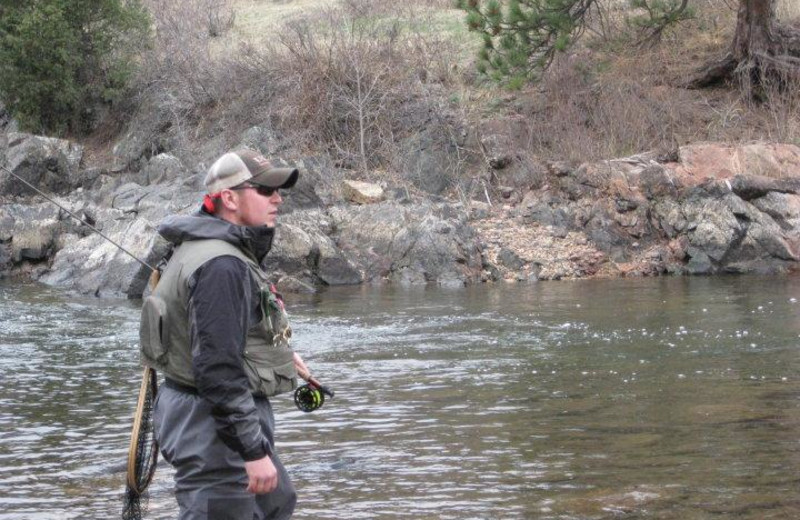 Fishing at Alpine Trail Ridge Inn.