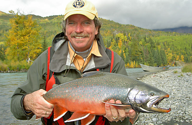 Salmon fishing at Great Alaska Adventure Lodge.