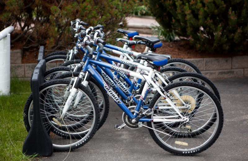 Bikes at South Thompson Inn & Conference Centre.