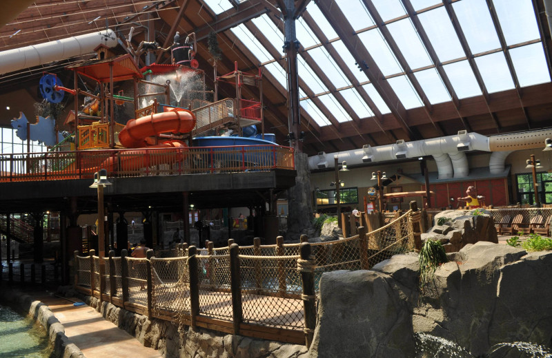 Water park at Six Flags Great Escape Lodge