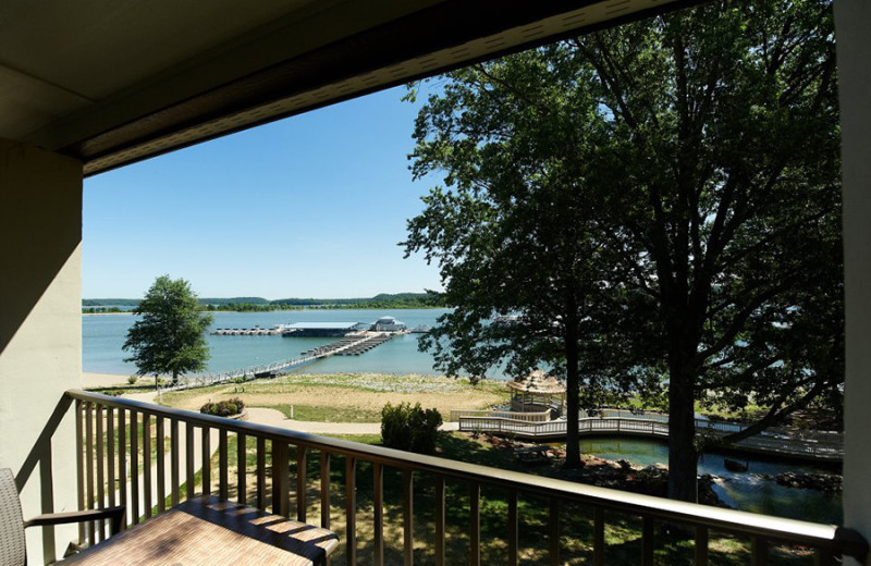 Balcony view at Fourwinds Resort & Marina.