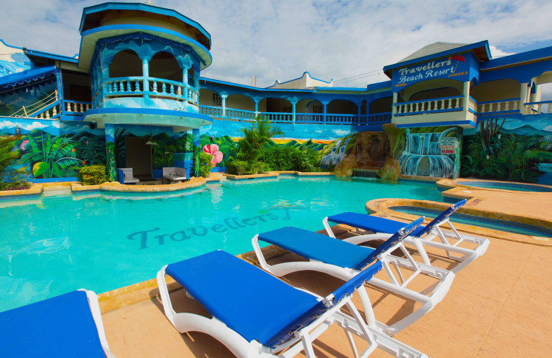 Outdoor pool at Travellers Beach Resort.