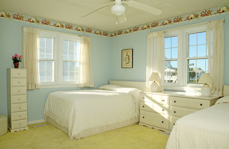 Rental bedroom at Oak Island Accomodations.