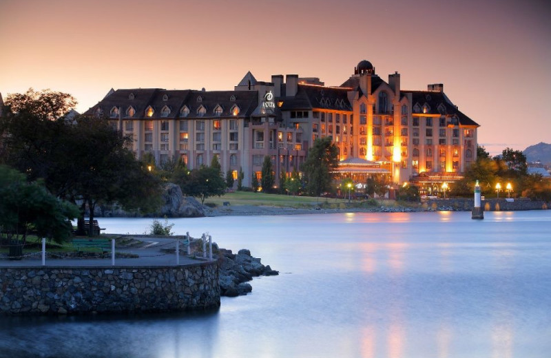 Exterior view of Delta Grand Okanagan Resort and Conference Center.