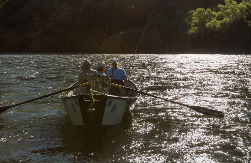 Boating at Morrison's Rogue River Lodge.