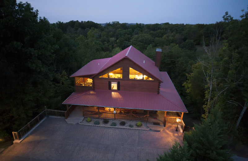 Cabin exterior at Oak Haven Resort.