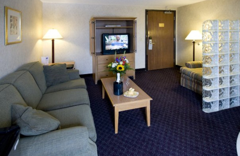 Suite living room at ParkShore Resort.