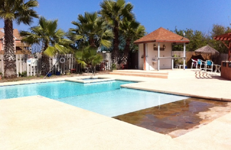 Outdoor pool at Sea Breeze Suites Port Aransas.