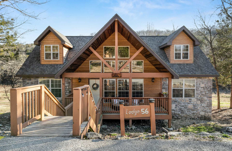 Rental exterior at Branson Vacation Rentals.