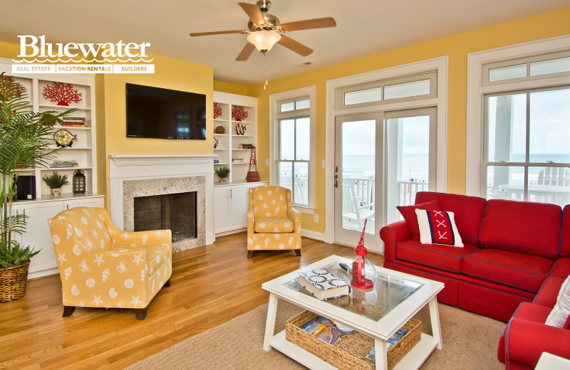 Rental living room at Bluewater Real Estate.