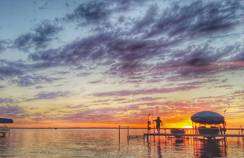 Lake view at Otter Tail Beach Resort.