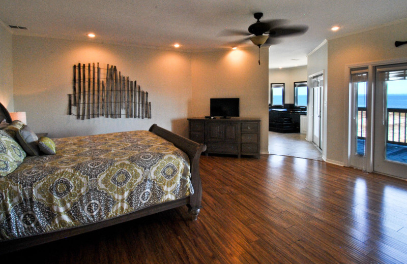 Rental bedroom at Dauphin Island Beach Rentals, LLC.