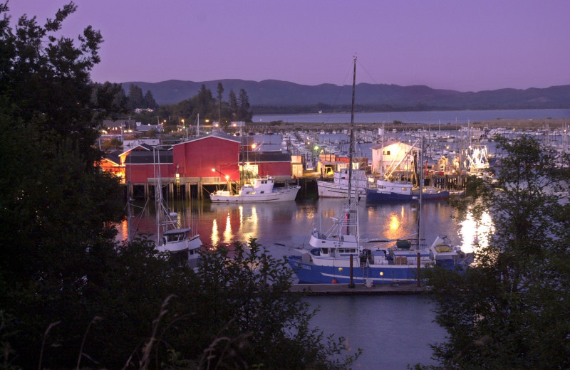 Marina near Oceanfront Getaways.