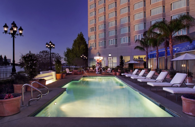 Outdoor pool at Sofitel San Francisco Bay.