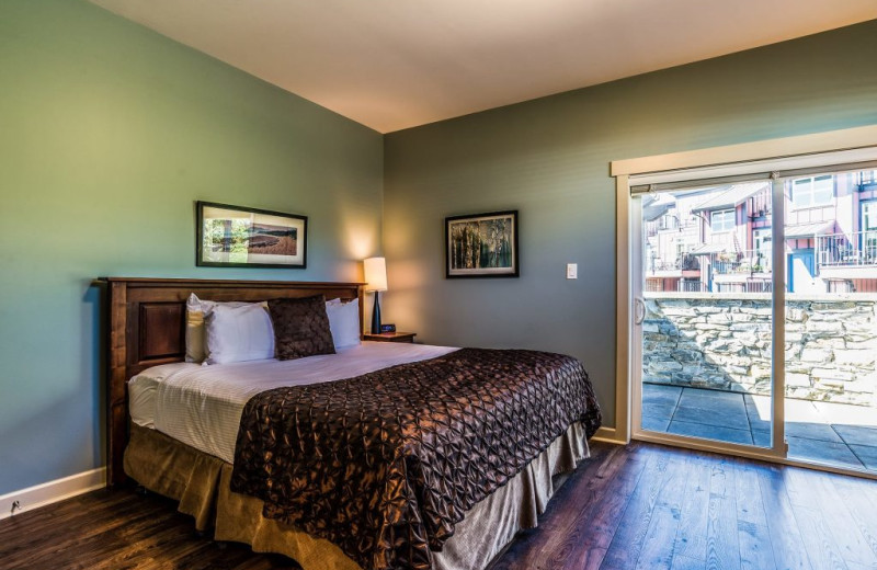 Guest bedroom at Sooke Harbour Resort & Marina.