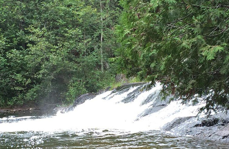 Waterfall at Popp's Resort.