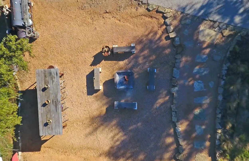 Aerial view of Painted Sky Inn.