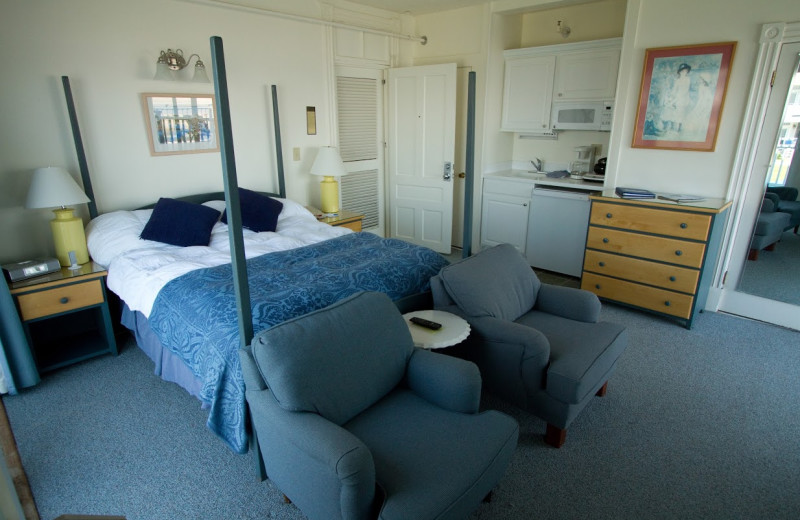 Guest room at Beachmere Inn.