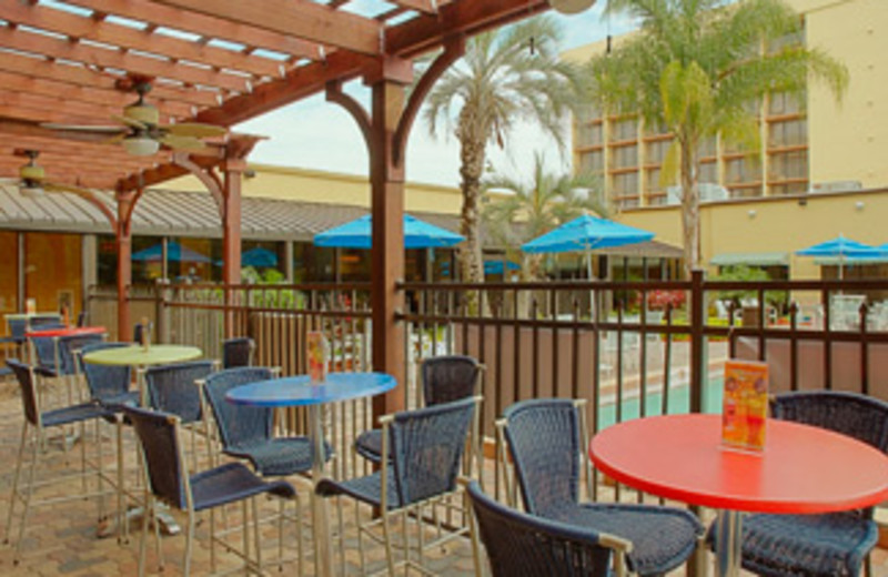 Outdoor Patio at Holiday Inn Main Gate East