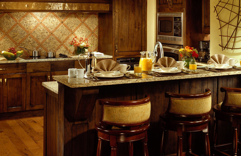 Rental kitchen at Frias Properties of Aspen.