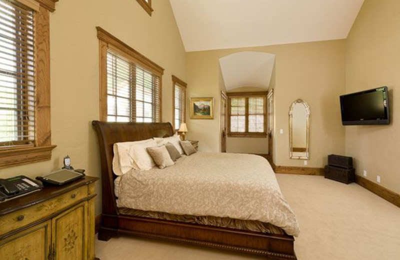 Rental Home Bedroom at Triumph Mountain Properties