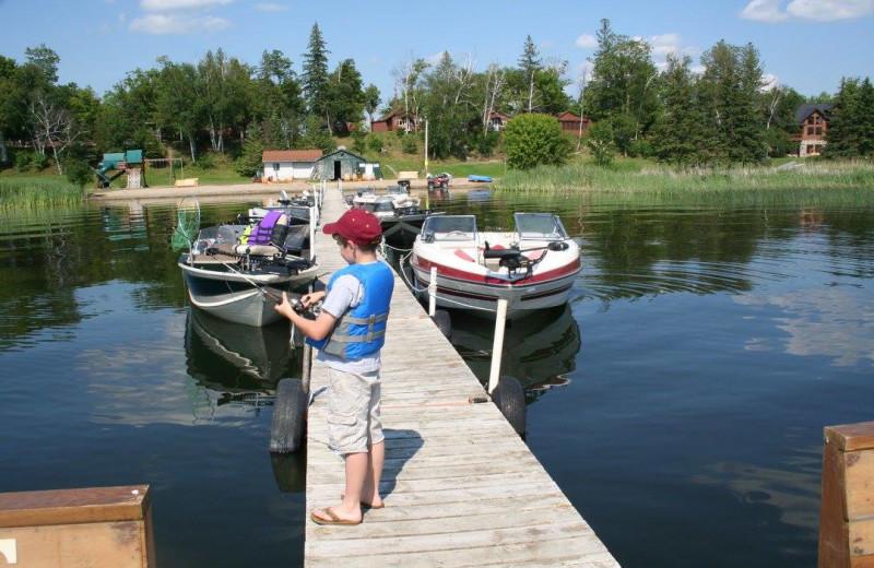 Dock at White Birch Resort.