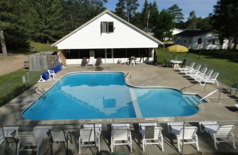 Outdoor pool at Becker's Resort & Campground.