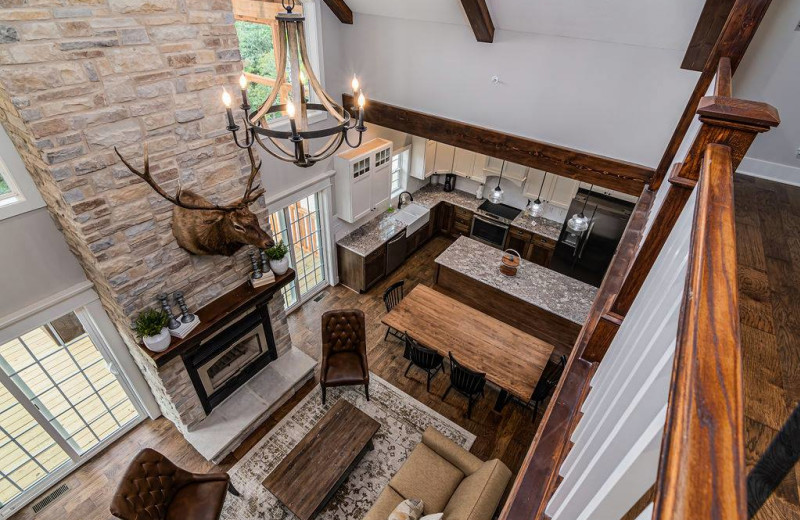 Rental loft view at Amazing Branson Cabin Rentals - RentBranson.