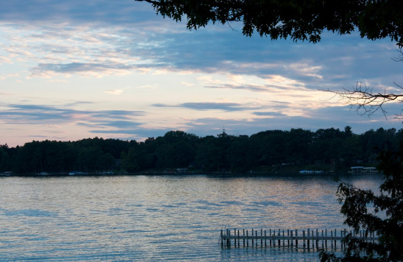 Lake view at White Birch Lodge.