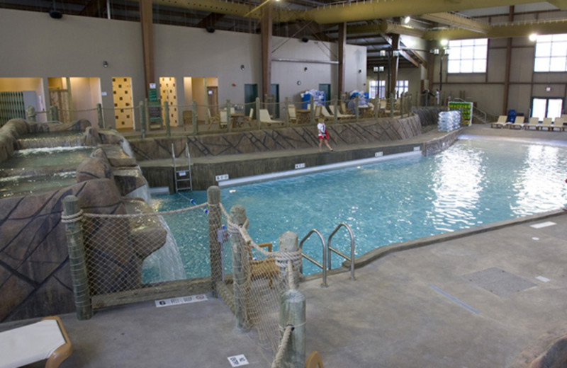 Indoor water park at Hope Lake Lodge & Indoor Waterpark.