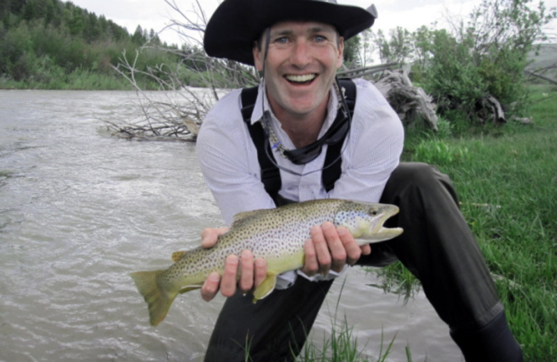 Fishing at Galloup's Slide Inn.