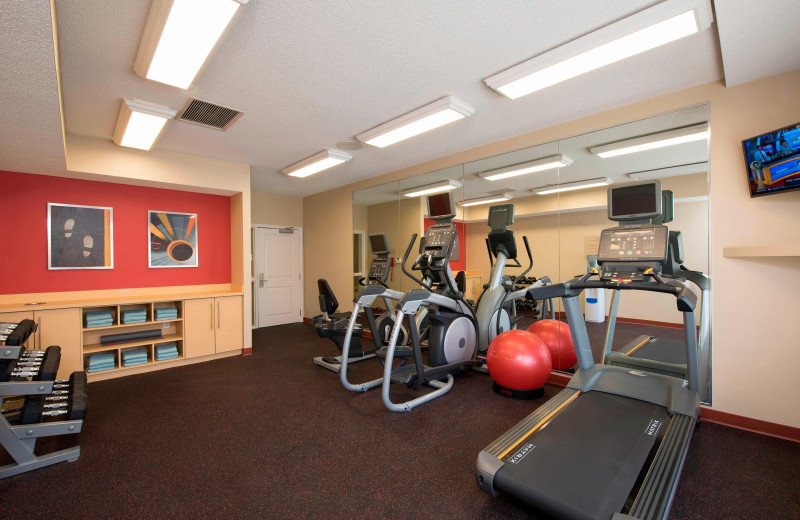 Fitness room at TownePlace Suites Kalamazoo.