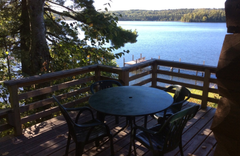 Deck at Muskego Point Resort.