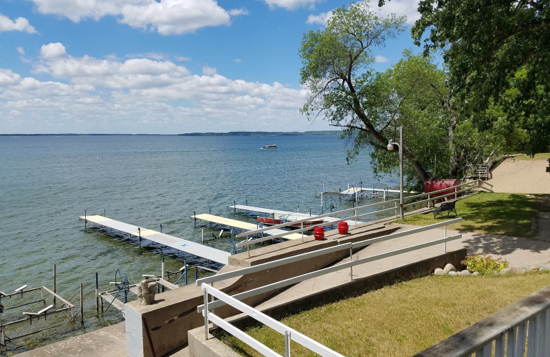 Docks at Rusty Moose Resort.