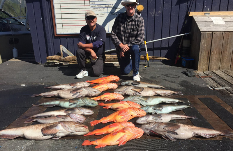 Fishing at Tofino Lodge.