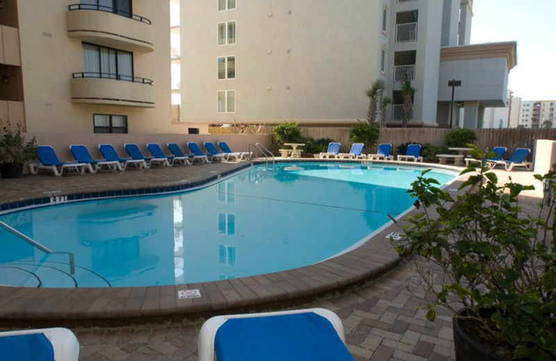 Outdoor pool at Nautilus Condominiums.