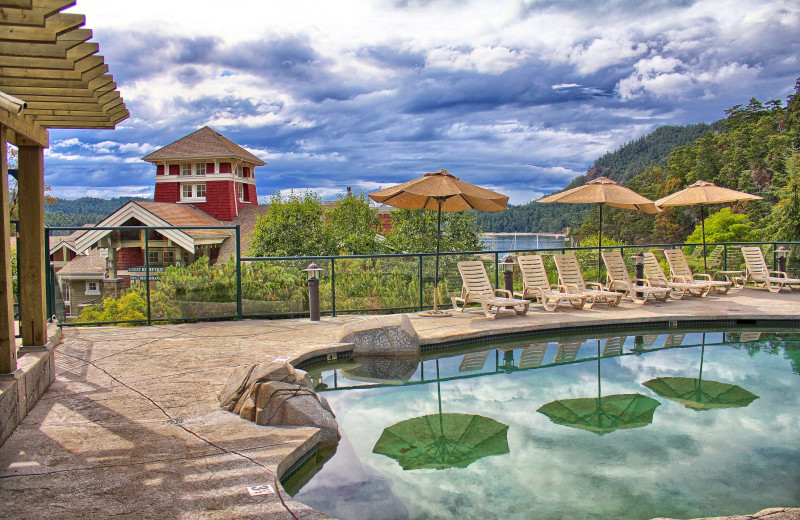 Outdoor pool at Poets Cove Resort & Spa.