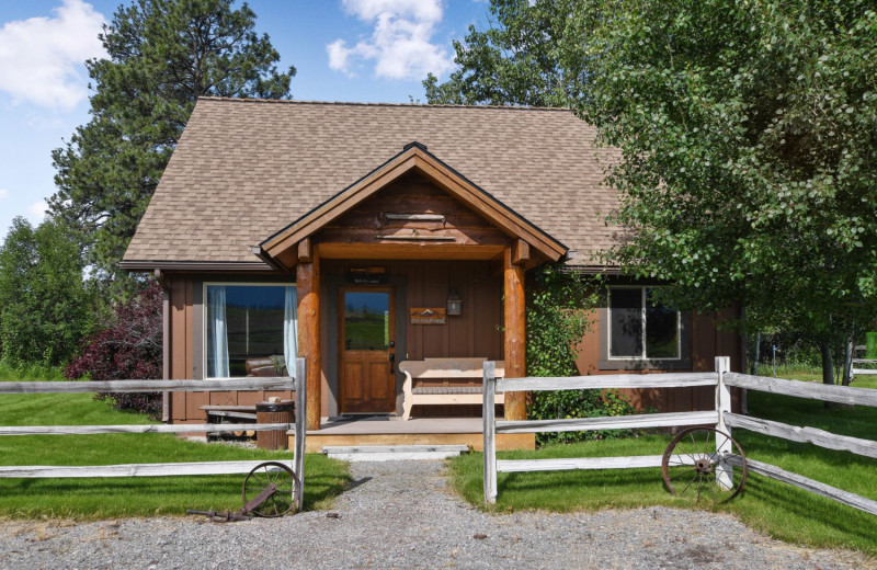 Cabin exterior at Gentry River Ranch.