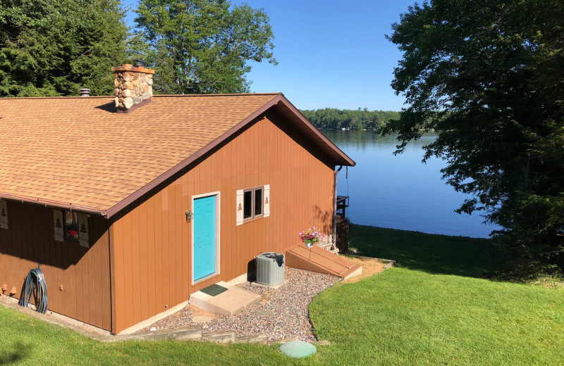 Cabin exterior at Pitlik's Sand Beach Resort.