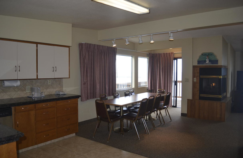 Beach house interior at Surfrider Resort.