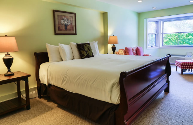 Guest bedroom at The Valley Inn.