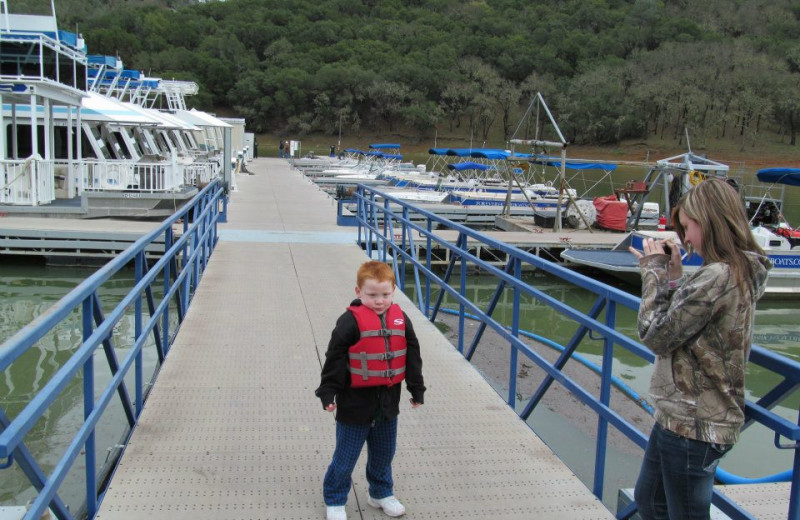 The marina at Pleasure Cove.